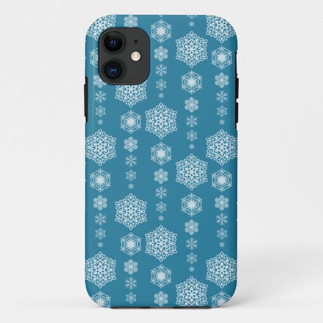 Hiver Delight Blue iPhone 5/5S Coque (Dos)