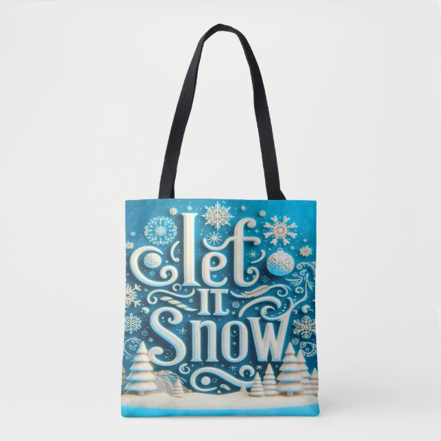 Hiver Laissez-le Sac fourre-tout de neige (Devant)