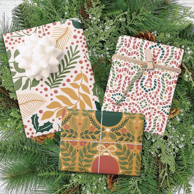 Hiver Moderne Ornement Muté Feuille Noël (Créateur téléchargé)