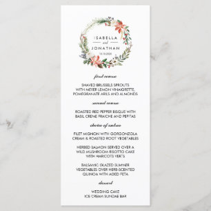 Hiver mystique   Menu mariage