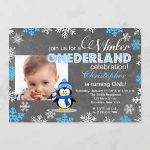 Hiver ONEderland Flocon de neige 1er Invitation an