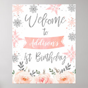 Hiver Onederland Première Affiche de bienvenue d'a