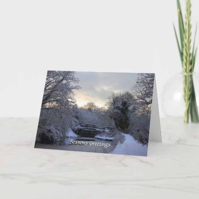 Hiver sur la carte de canal de Basingstoke (Devant)