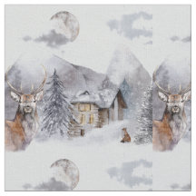 Hiver Tissu des Highlands de Noël