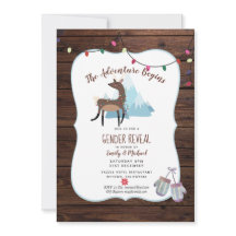 Hivernal Genre Reveal Invitation L'aventure commen