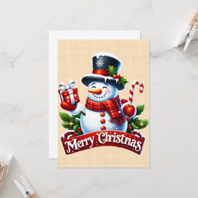 Hivernale Festive Einladung (Vorderseite/Rückseite Beispiel)