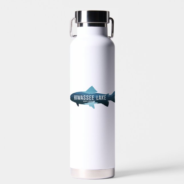 Hiwassee North Carolina Fisch Trinkflasche (Vorne)