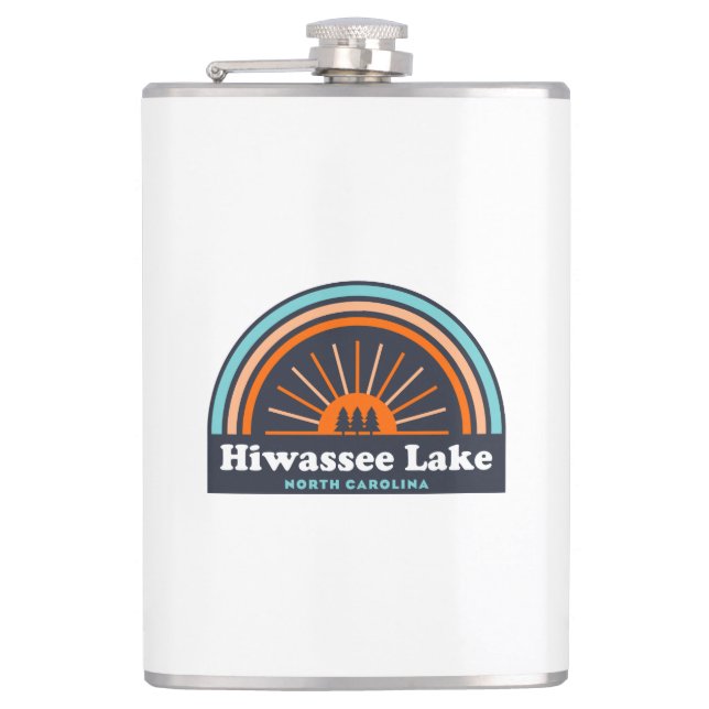 Hiwassee North Carolina Rainbow Flachmann (Vorderseite)