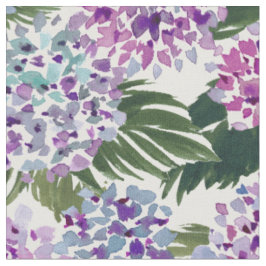 HIYA HYDRANGEA Painterly Lila Floral Water color Stoff