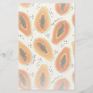 Hiya Papaya Pattern Briefpapier