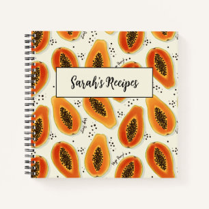 Hiya Papaya Pattern Notizbuch