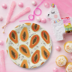 Hiya Papaya Pattern Pappteller
