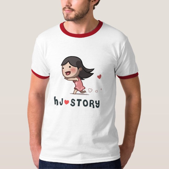 HJ-Geschichte laufendes Mädchen-T-Shirt T-Shirt (Vorderseite)