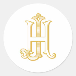 HJ Monogram oder JH Monogram Sticker