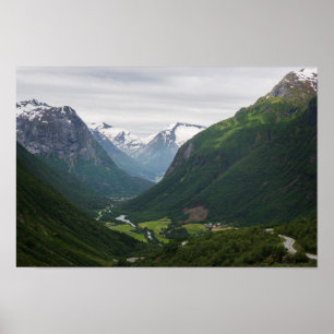Hjelle Tal in Norwegen-Plakat Poster