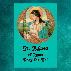Hl. Agnes von Rom (BK 006) 60x90cm Poster