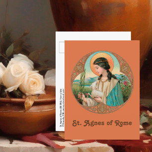 Hl. Agnes von Rom (BK 006) Postkarte