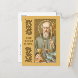 Hl. Benedikt von Nursia (JM 07) Postkarte