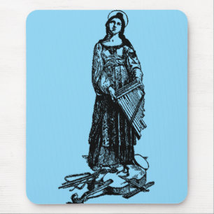 Hl. Cäcilia mit Violine von Raphael Mousepad