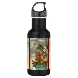 Hl. Florian mit Eimer (Rauch; M 019) Edelstahlflasche