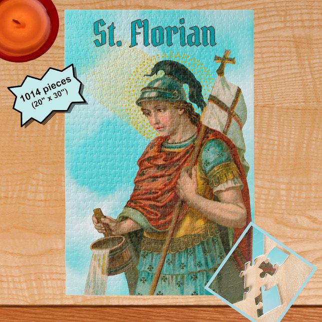 Hl. Florian mit Eimer (Wolken; M 019) (Von Creator hochgeladen)