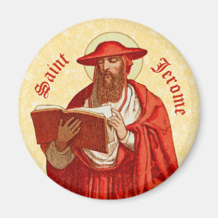 Hl. Hieronymus als Kardinal mit Buch (P 004) Magnet