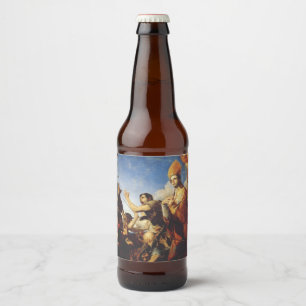 Hl. Januarius, Bischof von Benevent - Fine Art Bierflaschenetikett