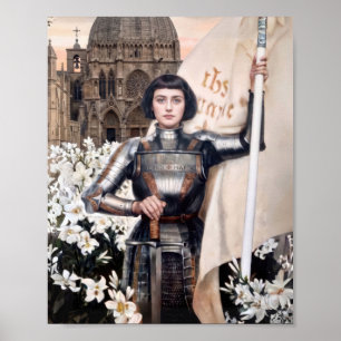 Hl. Johanna von Orléans Schutzpatronin von Frankre Poster