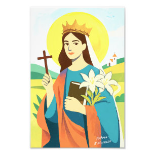 Hl. Katharina von Siena Fotodruck