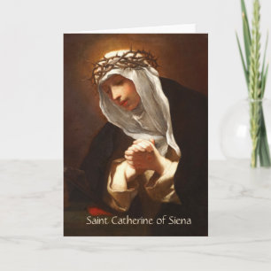 Hl. Katharina von Siena (Franceschini) Vertikal Karte