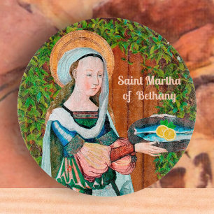 Hl. Martha von Bethanien in ihrer Küche (Detail) Schneidebrett
