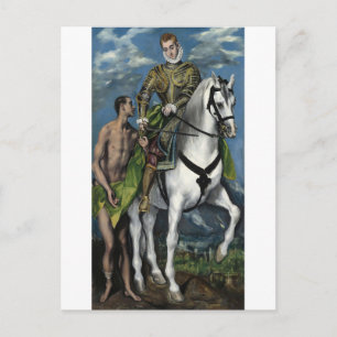 Hl. Martin und der Bettler von El Greco Postkarte