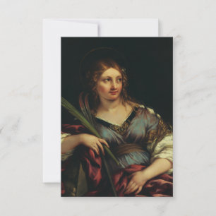Hl. Martina von Rom Grafische Heilige Karte