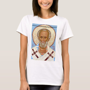 Hl. Nikolaus von Myra Premium-Orthodoxe Kunst T-Shirt