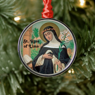 Hl. Rosa von Lima (Detail; K 48) Ornament Aus Metall