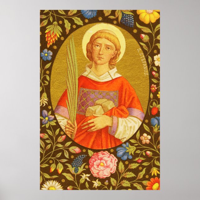 Hl. Stephanus der Proto-Martyrer (PM 08) Poster 2 (Vorne)