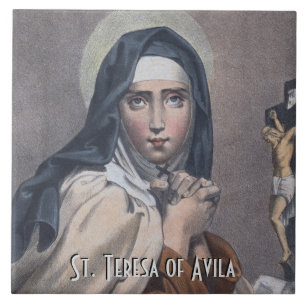 Hl. Teresa von Avila (M 008) Fliese
