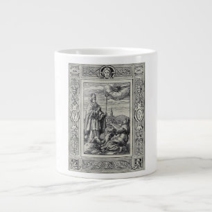 Hl. Valentin von Rom Gravur Premium Kunst Jumbo-Tasse