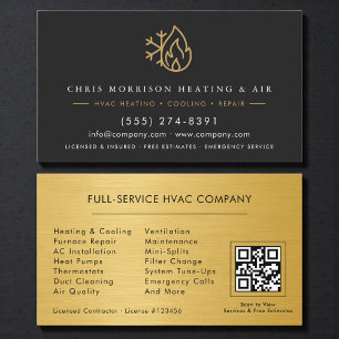 HLK-Service- und Installations-QR-Code Visitenkarte