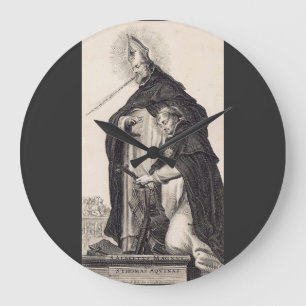 Hll. Albertus Magnus und Thomas von Aquin Fine Art Große Wanduhr