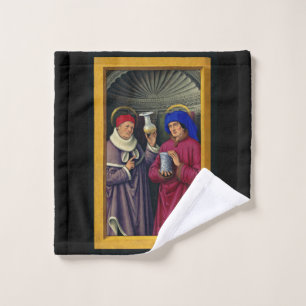 Hll. Kosmas und Damian Schutzpatrone des Gesundhei Waschlappen