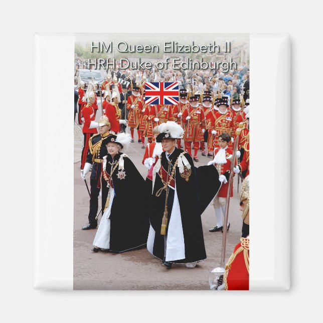HM Die Königin und der HRH Prinz Philip Magnet (Vorne)