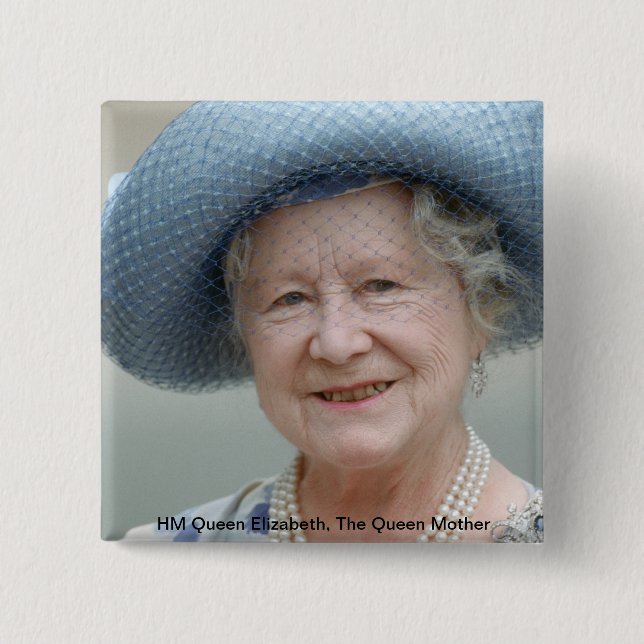 HM Königin Elisabeth, Die Königin Mutter 1988 Button (Vorderseite)