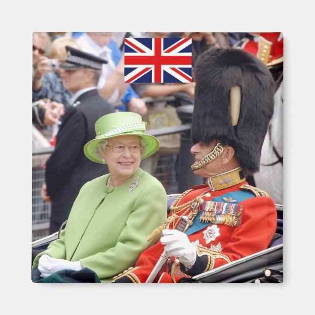 HM Königin Elizabeth-Duke von Edinburgh Magnet (Vorne)