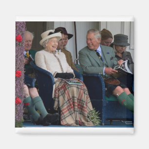 HM Königin Elizabeth II. und Prinz HRH Charles 201 Magnet