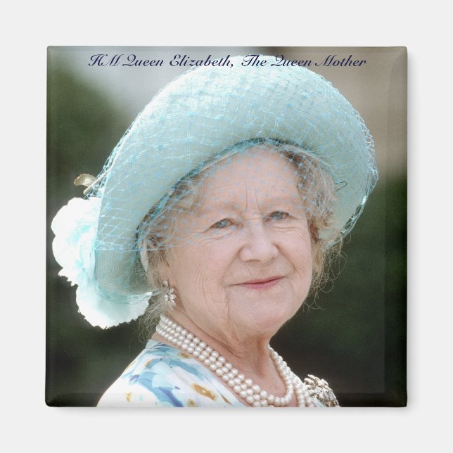 HM Königin Elizabeth, The Queen Mother Berlin 1987 Magnet (Vorne)