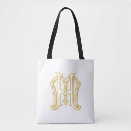 HM Monogramm oder MH Monogramm Totbeutel Tasche