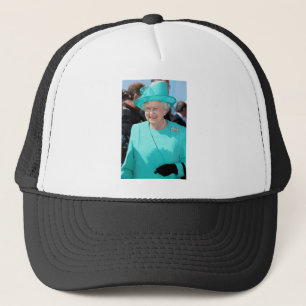 HM Queen Elizabeth II dans Turquoise Casquette Pro