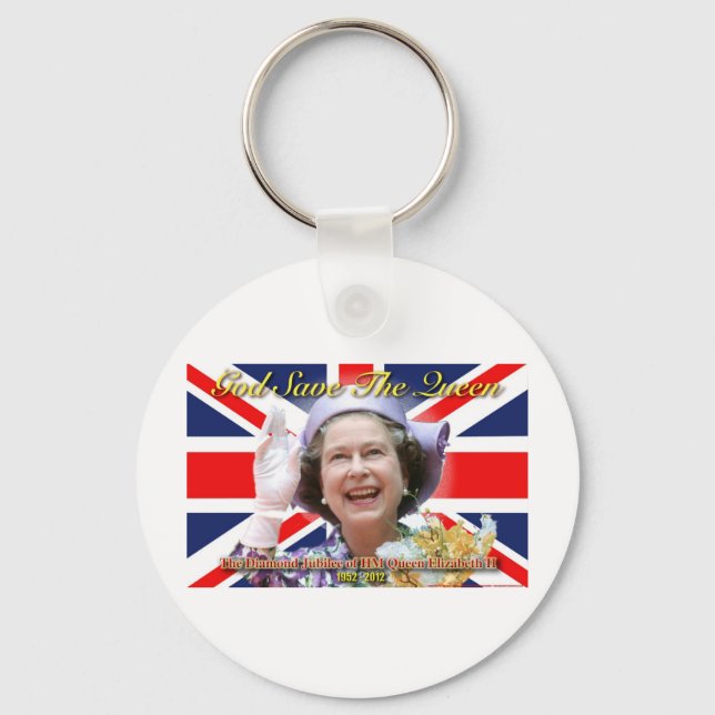 HM Queen Elizabeth II Diamond Jubilee Schlüsselanhänger (Vorderseite)
