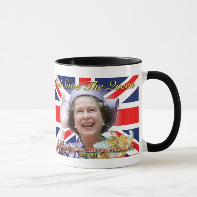 HM Queen Elizabeth II Diamond Jubilee Tasse (Rechts)